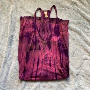 🐳 Thin purple tie dye racerback tank dress